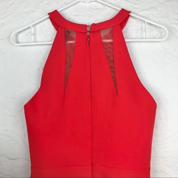 BCBGMaxazria “Poppy” Red halter top skater Dress - Picture 7 of 11